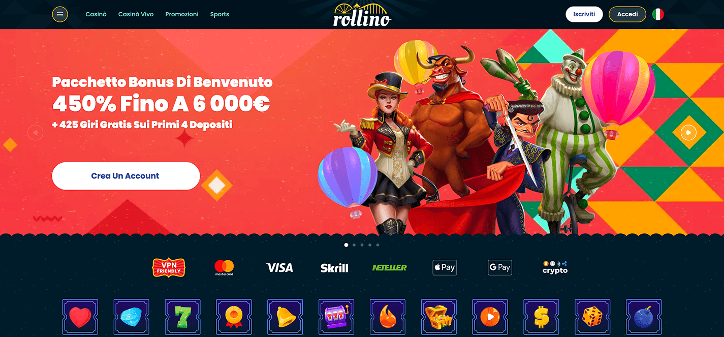 Rollino casino online senza documenti